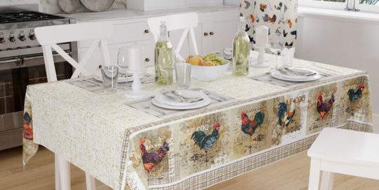telas de gallina decoración hogar