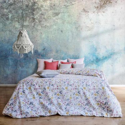 loneta estampada de flores. canva, toile,